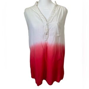 Takara button down 2 color top size XL